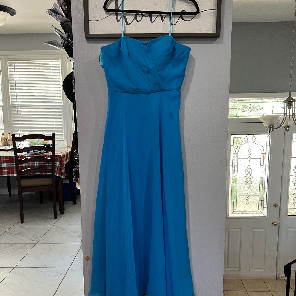 Long blue dress